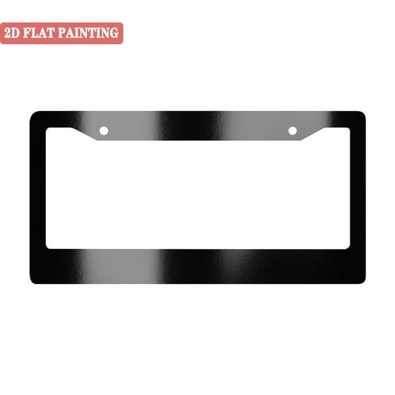 1PC Black gradient pattern license plate holder with installation attachment 6. 3x12. 2inch(16x31cm)