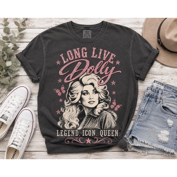 Dolly Rhinestone Queen Country Music T-Shirt