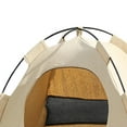 thumbnail image 6 of Cat House Handmade Kennel Soft Indoor Cats Pet Tent Nest for Household Kitty Yellow L, 6 of 8