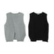 thumbnail image 2 of Qarigey Primavera otoño mujer chaleco portátil lavable Color sólido elegante térmico transpirable suelto señoras sin mangas suéter ropa Prendas para la parte del cuerpo Negro XXL, 2 of 6