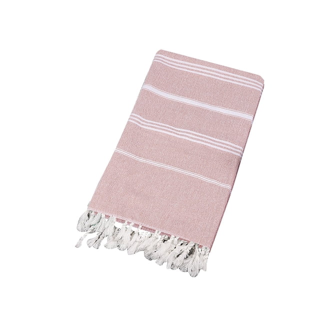 Serviette de Plage Turque Antiadhésive Design Rayé Sable pour Adultes Sauna Extérieur Châle