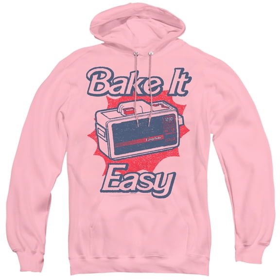 Easy Bake Oven Bake It Easy Adult Pullover Hoodie Sweatshirt Pink