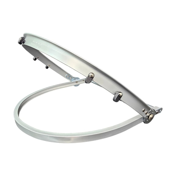 MCR 102AF Face Shield Bracket For Full Brim Hard Hats Silver Lightweight
