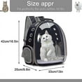 thumbnail image 2 of Cat Backpack Outdoor Pet Shoulder Bag Breathable Portable Travel Transparent Bag Suitable For Small Dogs And Cats, 2 of 4