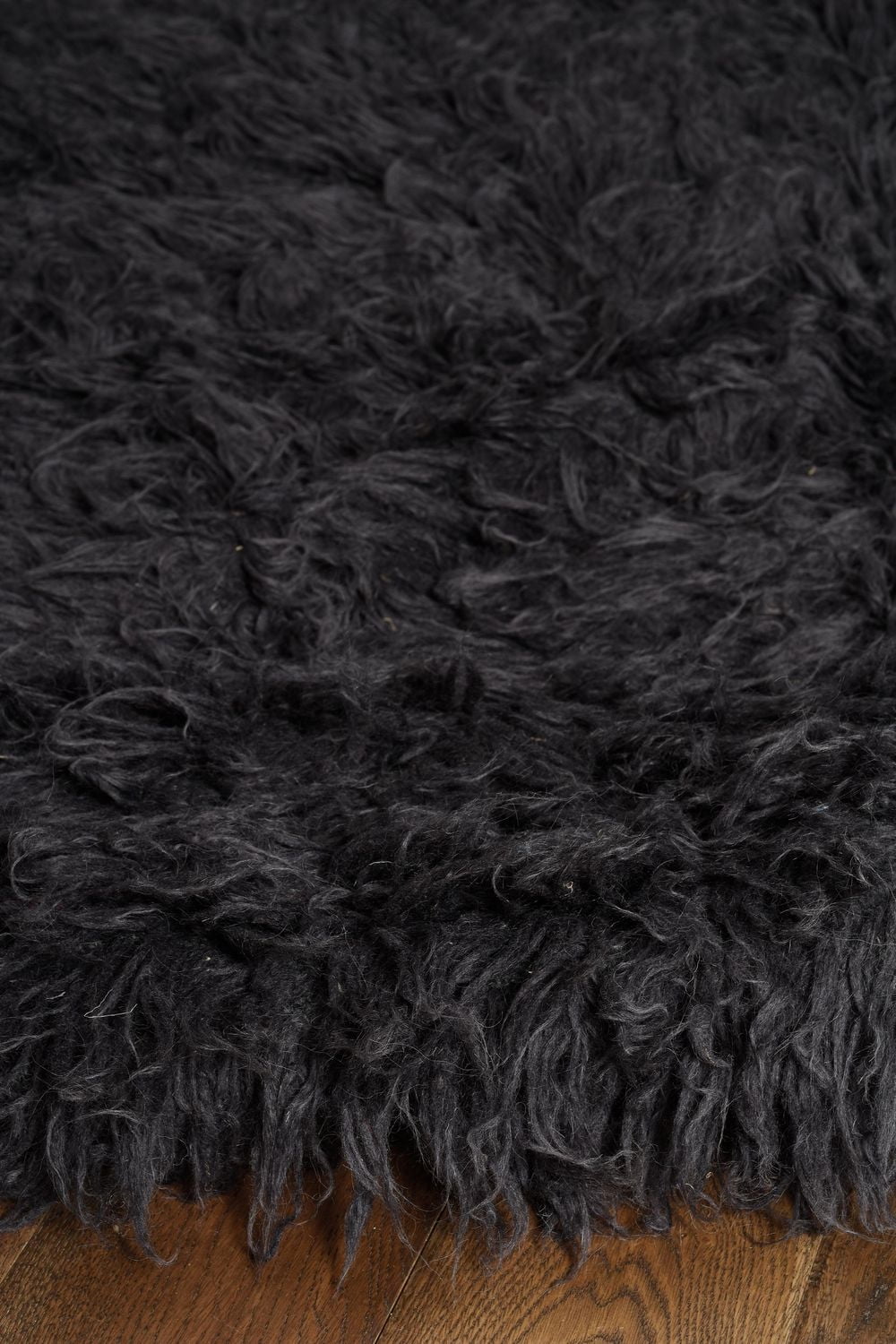 Tapis d'appoint Nouveau Flokati 1400 gr de 3' 6" x 5' 6", Gris