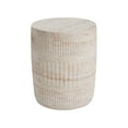 thumbnail image 3 of Christopher Knight Home Elegant 15" Outdoor Lightweight Concrete Round Side Table, Travertine Finish, 3 of 9