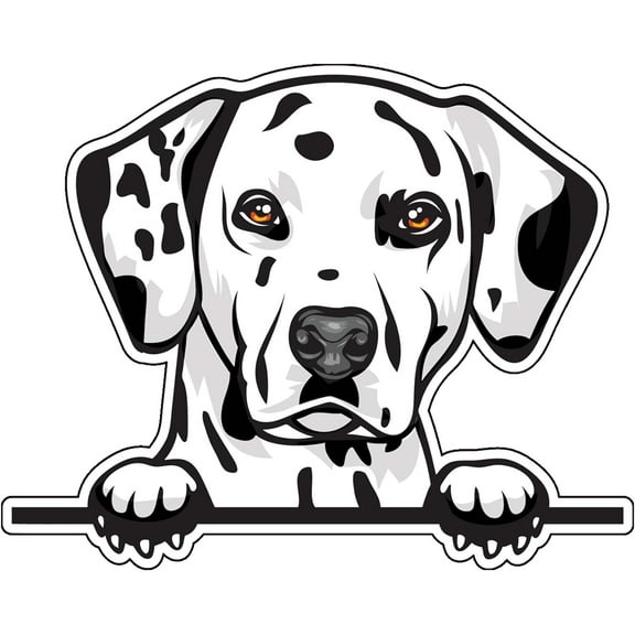 WickedGoodz Dalmatian Vinyl Decal - Dog Breed Bumper Sticker - for Laptops Tumblers Windows Cars Trucks Walls
