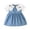 Light Blue-31, variant on Mitankcoo Toddler Girls Denim Patchwork Dresses Peter Pan Collar Puff Short Sleeve Dress Casual Summer 6M-4Y