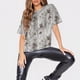 thumbnail image 5 of Women's Fashion O Neck Short Sleeve Workwear With Pockets Printed Tops Summer Tops For Women, 5 of 5