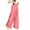 Hot Pink, variant on Big Girls School Uniform Pants Summer Lightweight Ice Silk Wide Leg Loose Fit Breathable Proof Flowy For Everyday Wear Bottom Trousers Casual Retro Size 10-11T