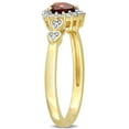 thumbnail image 4 of Everly Women's Garnet and Topaz Yellow Gold Plated Ring, 4 of 8