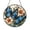 Acrylic 3.5 Inch, variant on Blue Butterfly Stained Glass Suncatcher, Floral Garden Window Hanging Decor, Round Nature Art Panel, Spring Inspired Home Accent Ornament Gift for Her