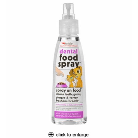Petkin Dental Food Spray for Dogs & Cats 4oz