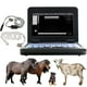 thumbnail image 5 of Escáner de ultrasonido veterinario portátil para control de embarazo en animales, caballo, equino, cabra, oveja, perro con sonda convexa brillar Electrónica, 5 of 5