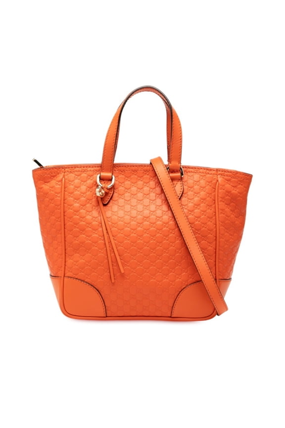 Pre-Owned Gucci Micro Guccissima Handbag/Shoulder Bag 2WAY 449241 Orange Leather... (Good)