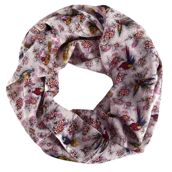 Summer Fashion Womens Chic Bird Print Infinity Scarves