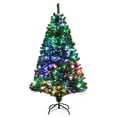 thumbnail image 1 of Costway 150 cm Árbol de Navidad de Fibra Artificial Abeto con Soporte de Metal Decoración de Fiesta para Casa Oficina Tienda, 1 of 7