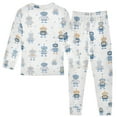 thumbnail image 2 of joogoo Cute Robots 2 Piece Long Sleeve Tee and Pants Cotton Pajama Set 3T, 2 of 7