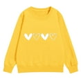 thumbnail image 4 of KAUOD Teen Girls Crew Neck Sweatshirts Cute Heart Graphic Pullover Tops Clothes Kids Ribbed Cuffs Oversized Cotton Hoodies, 4 of 8