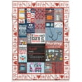 thumbnail image 6 of Nurse Blanket Flannel Throw Gift for Women Girlfriend Mother for All Seasons Super Soft Lightweight Comfortable Vintage Bed Sofa Couch Foldable Unisex 150x200 Red 60x80, 6 of 6