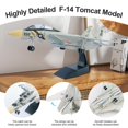 thumbnail image 3 of Kit de modelo para armar Avion F 14 Tomcat Escala 1 72 XWQ 00R 003 con alas moviles, 3 of 5
