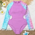 thumbnail image 6 of LRen Girls Swimsuits Size 10-12 One Piece Ruffles Beach Swimwear for Kids Girls Cute Summer Tankini Swimsuit Girls Beach Swimwear Tankini Beach Swimwear Set, 6 of 6