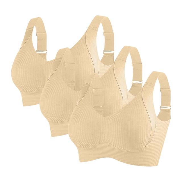 Brasier Mujer conjunto de 3 Piezas de Correas de Hombro Cómodas y Transparentes, sin Cordones, sin Espalda y sin Esponja, con Correas de Hombro convertibles. Grande