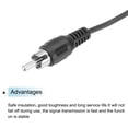 thumbnail image 4 of Adaptador de cable de audio de enchufe macho RCA a cable de altavoz de extremo abierto para amplificador y receptor, 1m, 4 of 6