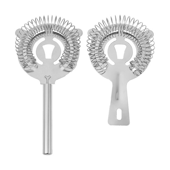 Masteelf 2PCS Stainless Steel Cocktail Strainer Set for Home Bar Use, Color with Quick Water and Fruit Filtering
