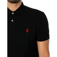 thumbnail image 4 of Polo Ralph Lauren Slim Polo Shirt, Black, 4 of 5