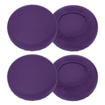 Uxcell 4 Pack Stool Covers Round, 16-20 Inch Bar Stool Covers Washable Dustproof Slipcover Seat Cushion with Elastic for Bar Kitchen Living Room Decor, Purple