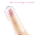 thumbnail image 4 of Infant Toothbrush Silicone Soft Finger Toothbrush Teeth Rubber  Massage Brush For Baby Infant, 4 of 8