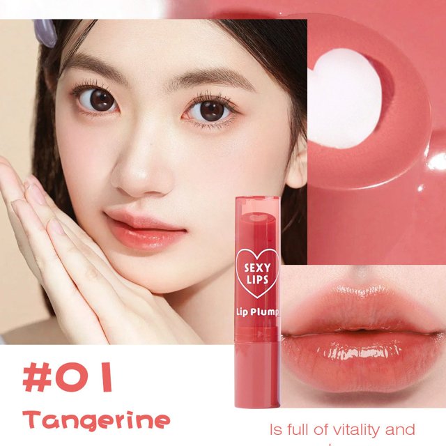 Fiudx Bálsamo Labial En Forma de Corazón, Hidratante de Larga Duración, Brillo Labial Calmante con Ingredientes Nutritivos, Potenciador Natural Del Color, Ideal para Viajes Diarios, Regalo Perfecto.