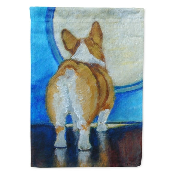 Carolines Treasures 7426GF Corgi Butt Garden Flag Garden Size multicolor