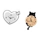 thumbnail image 5 of Reloj de pared,Reloj de pared acrílico para oficina en casa,sin tictac,Reloj de pared,Reloj de pared decorativo para baño y dormitorio.,Reloj de pared de gato silencioso y sin tictac,regalo, 5 of 8