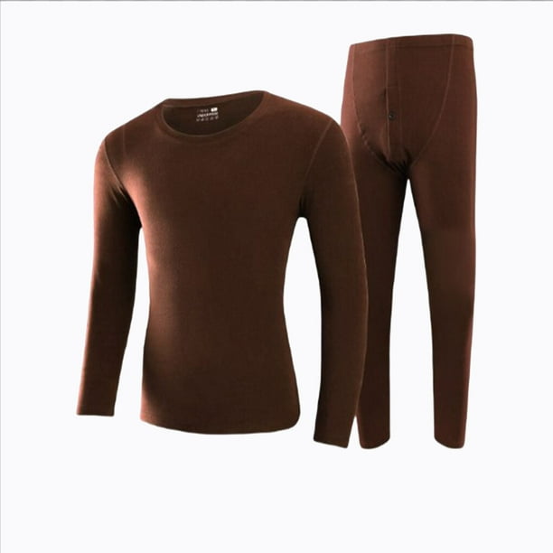 Langgg Male Thermal Underwear Casual Color Warm Long Johns Long