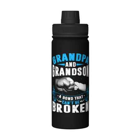 

Grandpa And Grandson Matching 18 Oz Water Bottles Insulated Water Bottle Stainless Steel Thermos with Flip Lid
