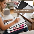 thumbnail image 5 of Haosy Accordion File Organizer Zipper Binder 500 Sheet 6-Tab Expanding File Folder Multi-Pocket 1.2 Inch 3 Ring Pretty Bears, 5 of 7