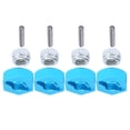 thumbnail image 5 of 4pcs Hex Combiners Aluminum Alloy Blue RC Splined Wheel Hubs with Anti Slip Nuts Pins for Remote Control Car Upgrade,, 5 of 5