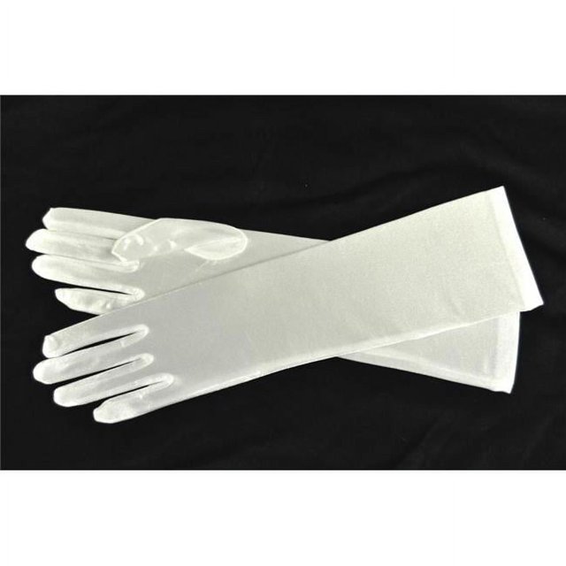 Costumes For All Occasions UA8BWT Gloves Elbow Length White