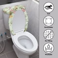thumbnail image 3 of HELLHERO Hummingbird Rose Toilet Seat Lid Cover Elastic Bottom Toilet Seat Lid Cover Set & Pack of 2 for Toilet Stays in Place Elastic Edge, 3 of 7