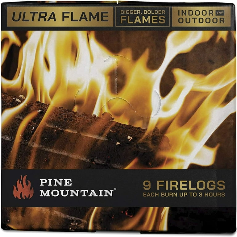 Pine Mountain Ultraflame Fire Starter, 3-Hour Burn Time, 9 Logs -  Walmart.com