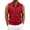 Red, variant on Men's Solid Color Golf Vest, Stand Collar Full Zip Sleeveless Jacket with Zipper Pockets, Lightweight Casual Golf & Outdoor Vest Size 4XL Red