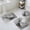 Grey, variant on Grey Ombre Marble Bath Mat 3 Piece Bathroom Rug Set, Gray Marble Crack Abstract Modern Non Slip Bath Rug Contour Mat and Toilet Lid Cover, Absorbent Shower Mats Soft Bath Rugs and Mats Sets