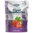 thumbnail image 2 of (4 pack) Augason Farms Freeze Dried Sliced Strawberries Pouch - Gluten Free Snack for Baking, Smoothies, and Emergency Storage - Healthy Individual Fruit Snacks  1.4 Ounces (4 Servings), 2 of 8