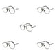 thumbnail image 1 of Minnieouse Gafas de sol hexagonales para hombre y mujer, lentes polarizadas de moda, montura ligera, protección para PC, negro, anti-azul Type2 NO2, 1 of 6