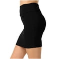 thumbnail image 4 of Women's Club Bodycon Mini Skirts Solid Basic Elastic High Waisted Stretch Pencil Skirt Casual Trendy A-line Skirts, 4 of 5