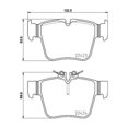 thumbnail image 4 of Brembo Brake Pad P50133 FMSI Number D1872-9101; Low-Metallic; Set Of 4, 4 of 4