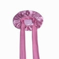 thumbnail image 3 of Satin Bonnet Silk Bonnet Hair Bonnet for Sleeping Double Layer Hair Bonnet with Elastic Tie Band for Women Natural Curly Hair(Pink,black,blue，Brown), 3 of 5