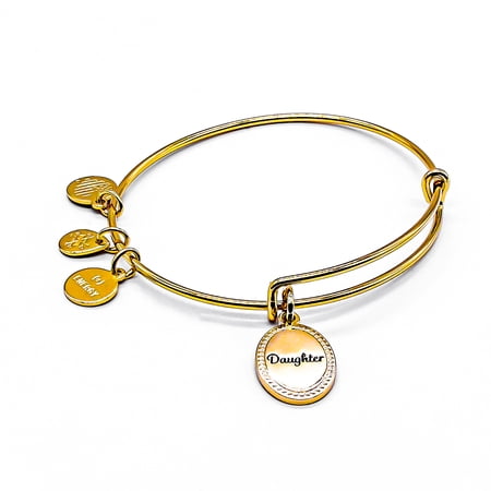 Alex and Ani Women's Because I Love You Daughter Charm Bangle Bracelet